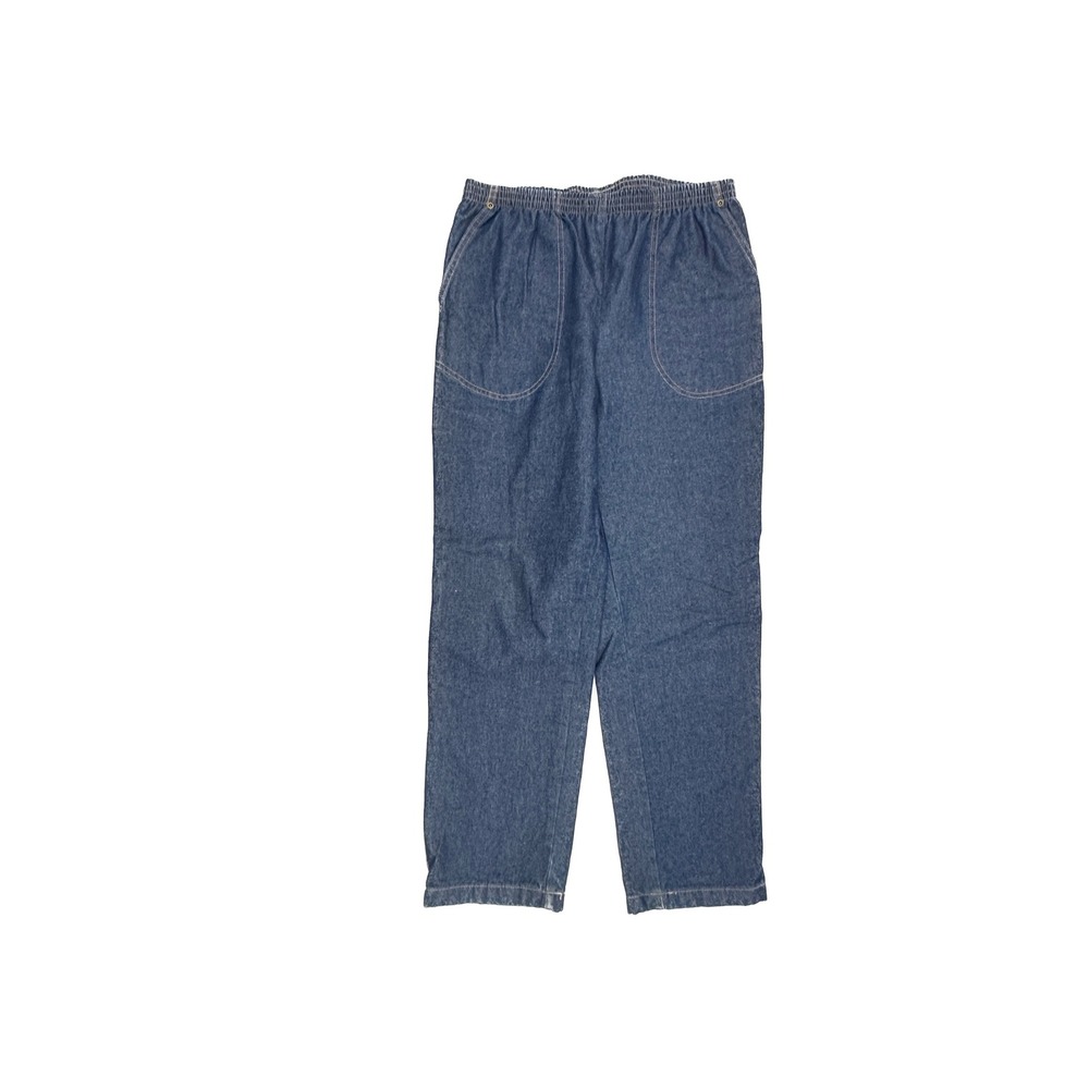 American Sweetheart Jeans Womens 10 Blue Pull On Fleece Lined Straight Leg A62